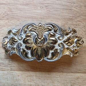 Vintage El Arturo Crumrine Silver & Bronze Oval Cowgirl Belt Buckle USA